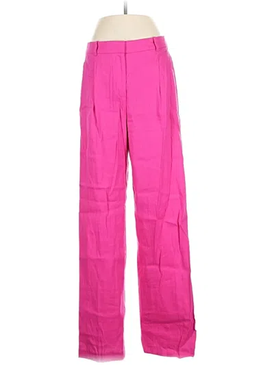 Pre-owned J.crew Factory Store Linen Pants In Pink