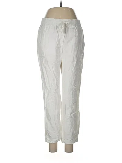 Pre-owned J.crew Factory Store Linen Pants In Silver