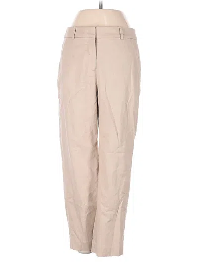 Pre-owned J.crew Factory Store Linen Pants In Tan