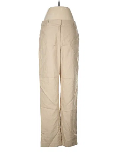 Pre-owned J.crew Factory Store Linen Pants In Tan