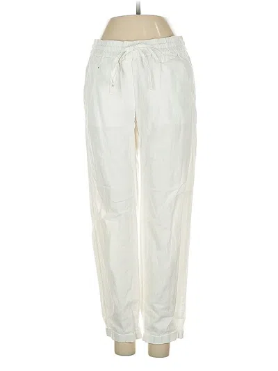 Pre-owned J.crew Factory Store Linen Pants In White