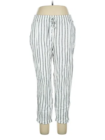 Pre-owned J.crew Factory Store Linen Pants In White