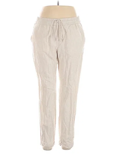 Pre-owned J.crew Factory Store Linen Pants In White