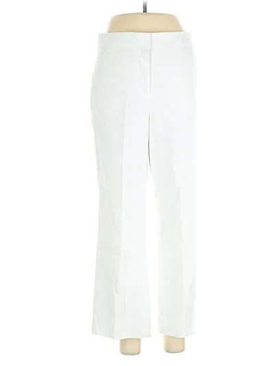 Pre-owned J.crew Factory Store Linen Pants In White