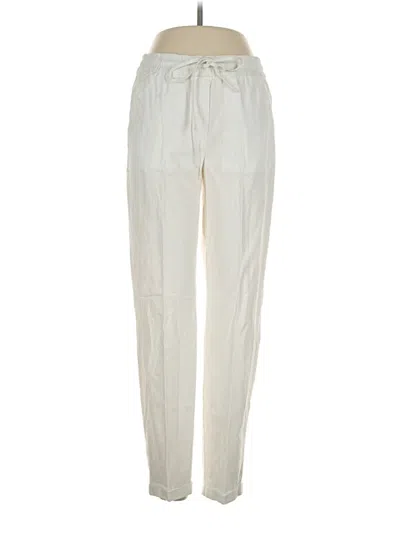 Pre-owned J.crew Factory Store Linen Pants In White