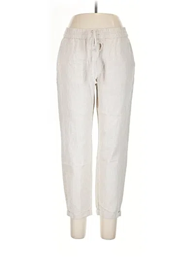 Pre-owned J.crew Factory Store Linen Pants In White