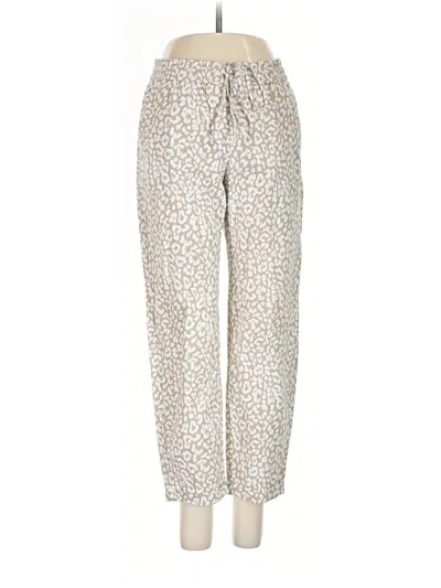 Pre-owned J.crew Factory Store Linen Pants In White