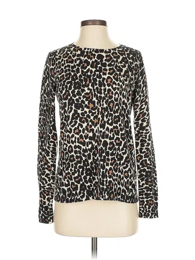 Pre-owned J.crew Factory Store Long Sleeve Blouse In Black