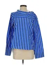 J.crew Factory Store Long Sleeve Blouse In Blue