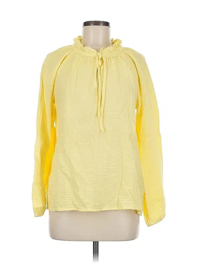 J.crew Factory Store Long Sleeve Blouse In Brown