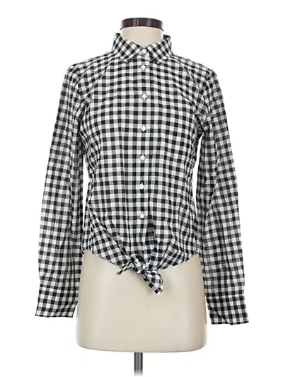 J.crew Factory Store Long Sleeve Blouse In Multi