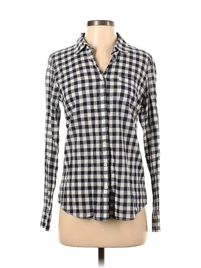 Pre-owned J.crew Factory Store Long Sleeve Button Down Shirt In Black