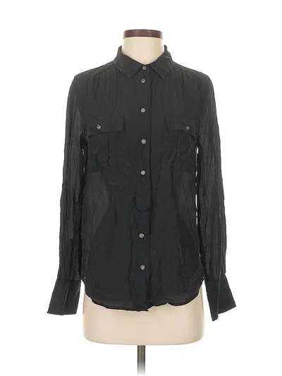 Pre-owned J.crew Factory Store Long Sleeve Button Down Shirt In Black