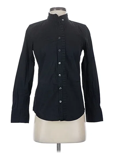 Pre-owned J.crew Factory Store Long Sleeve Button Down Shirt In Black