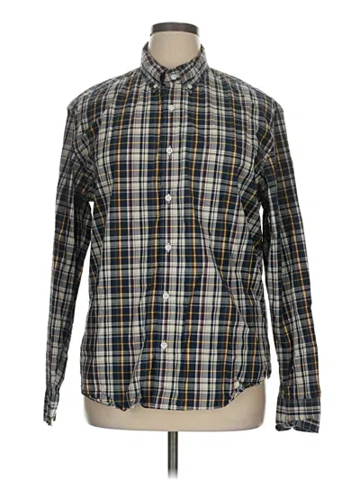 Pre-owned J.crew Factory Store Long Sleeve Button Down Shirt In Black