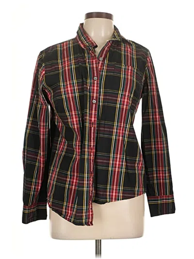 Pre-owned J.crew Factory Store Long Sleeve Button Down Shirt In Black