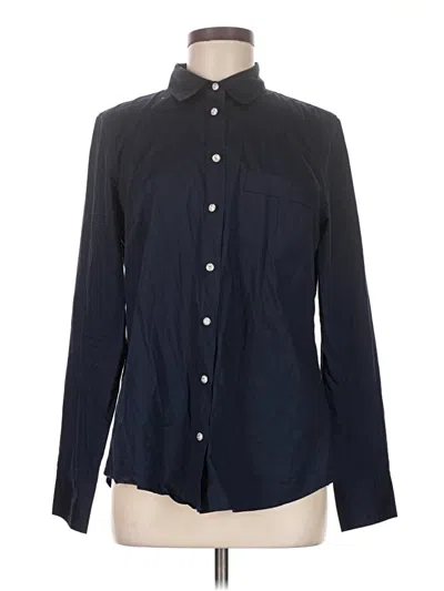 Pre-owned J.crew Factory Store Long Sleeve Button Down Shirt In Black