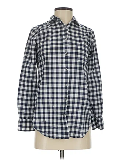 Pre-owned J.crew Factory Store Long Sleeve Button Down Shirt In Blue