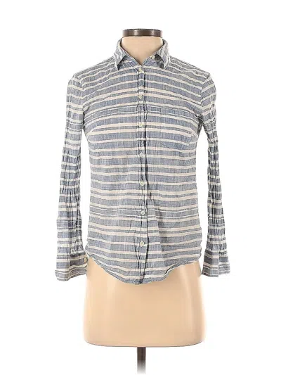 Pre-owned J.crew Factory Store Long Sleeve Button Down Shirt In Gray