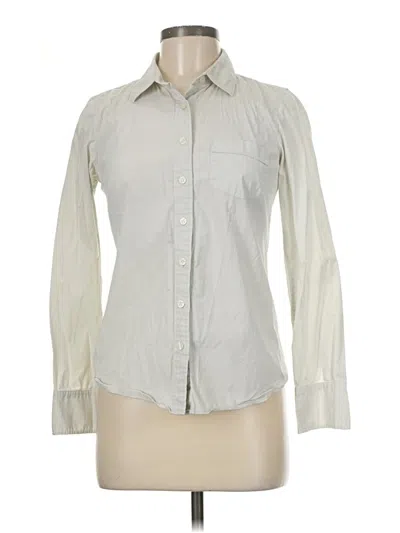 Pre-owned J.crew Factory Store Long Sleeve Button Down Shirt In Gray