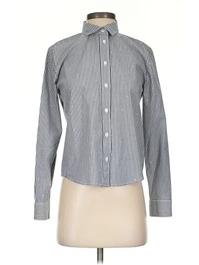 Pre-owned J.crew Factory Store Long Sleeve Button Down Shirt In Gray