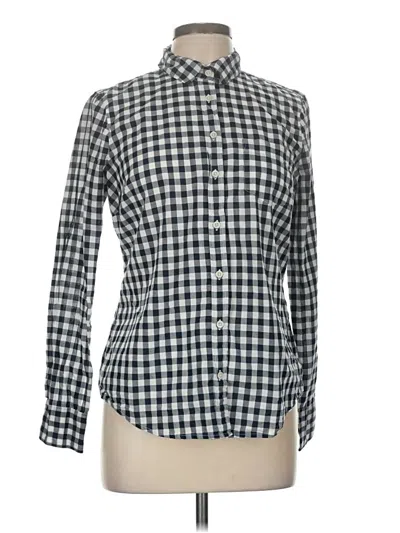 Pre-owned J.crew Factory Store Long Sleeve Button Down Shirt In Gray