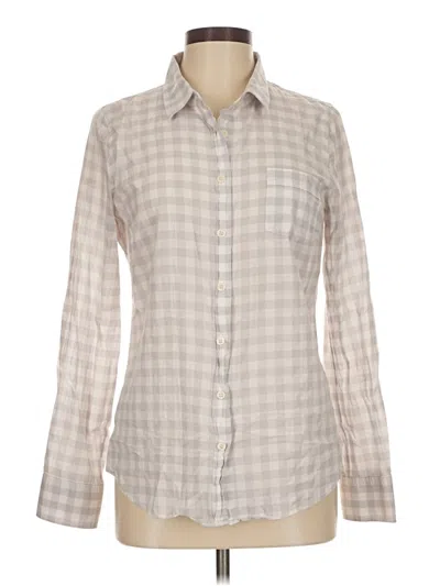 Pre-owned J.crew Factory Store Long Sleeve Button Down Shirt In Gray