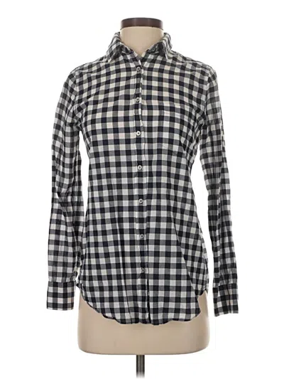 Pre-owned J.crew Factory Store Long Sleeve Button Down Shirt In Gray