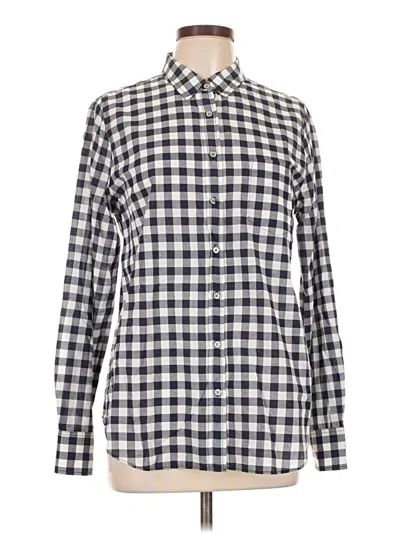 Pre-owned J.crew Factory Store Long Sleeve Button Down Shirt In Ivory