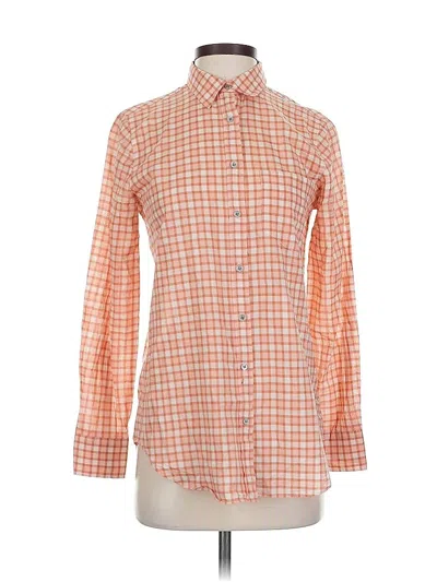Pre-owned J.crew Factory Store Long Sleeve Button Down Shirt In Orange