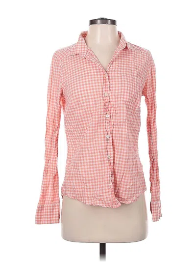 Pre-owned J.crew Factory Store Long Sleeve Button Down Shirt In Orange