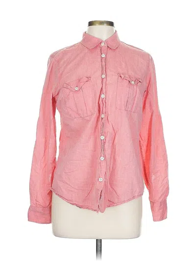 Pre-owned J.crew Factory Store Long Sleeve Button Down Shirt In Pink