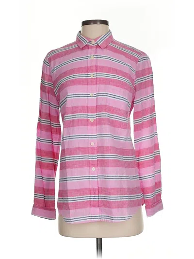 Pre-owned J.crew Factory Store Long Sleeve Button Down Shirt In Pink