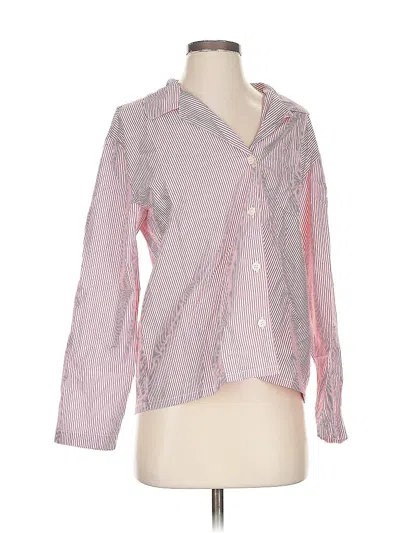 Pre-owned J.crew Factory Store Long Sleeve Button Down Shirt In Pink