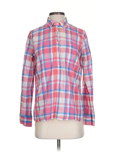 Pre-owned J.crew Factory Store Long Sleeve Button Down Shirt In Pink