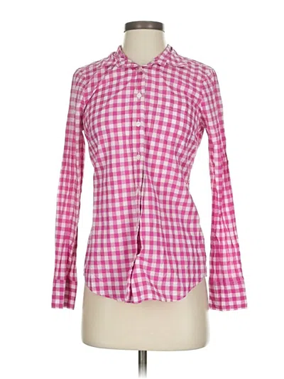 Pre-owned J.crew Factory Store Long Sleeve Button Down Shirt In Pink