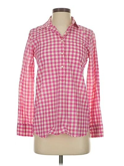 Pre-owned J.crew Factory Store Long Sleeve Button Down Shirt In Pink
