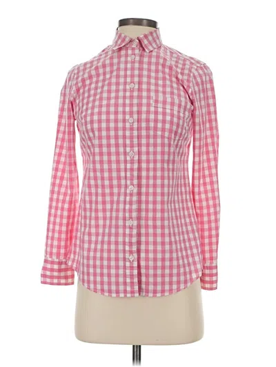 Pre-owned J.crew Factory Store Long Sleeve Button Down Shirt In Pink