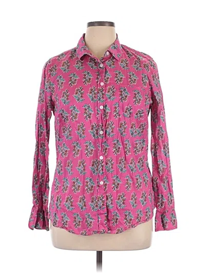 Pre-owned J.crew Factory Store Long Sleeve Button Down Shirt In Pink