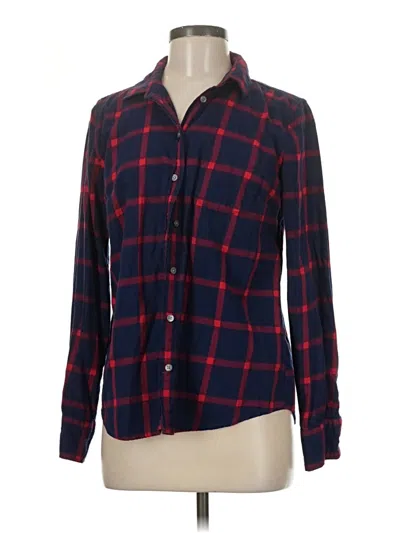 Pre-owned J.crew Factory Store Long Sleeve Button Down Shirt In Red
