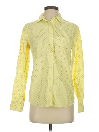 Pre-owned J.crew Factory Store Long Sleeve Button Down Shirt In Yellow