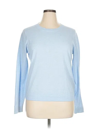 Pre-owned J.crew Factory Store Long Sleeve T-shirt In Blue
