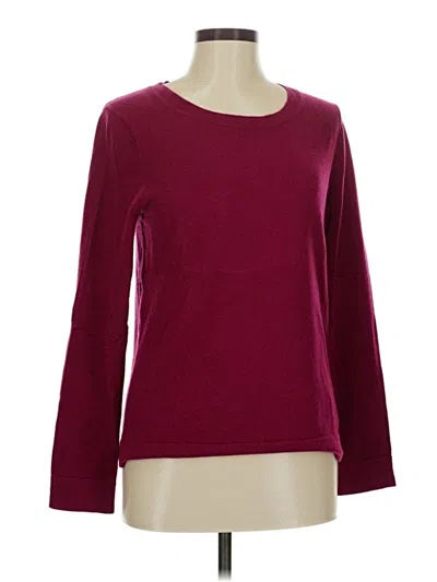 Pre-owned J.crew Factory Store Long Sleeve T-shirt In Burgundy