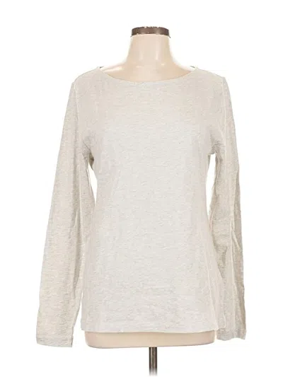 Pre-owned J.crew Factory Store Long Sleeve T-shirt In Gray