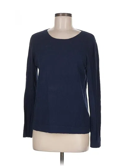 Pre-owned J.crew Factory Store Long Sleeve Top Blue Crew Neck Tops
