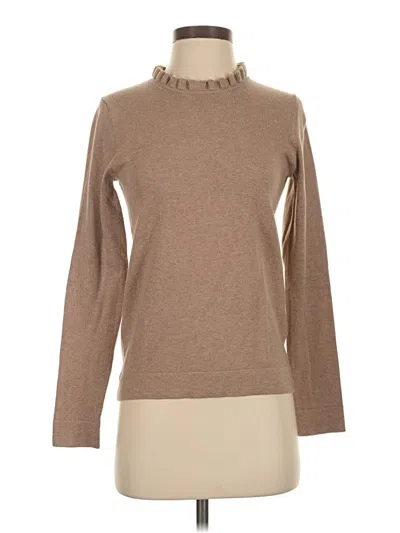 J.crew Factory Store Long Sleeve Top Brown Turtleneck Tops