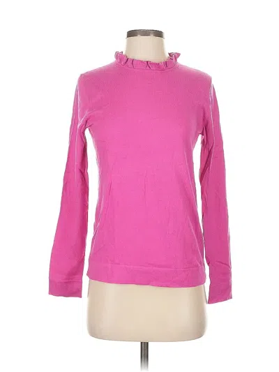 Pre-owned J.crew Factory Store Long Sleeve Top Pink Turtleneck Tops