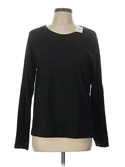 J.crew Factory Store Long Sleeve T-shirt In Black