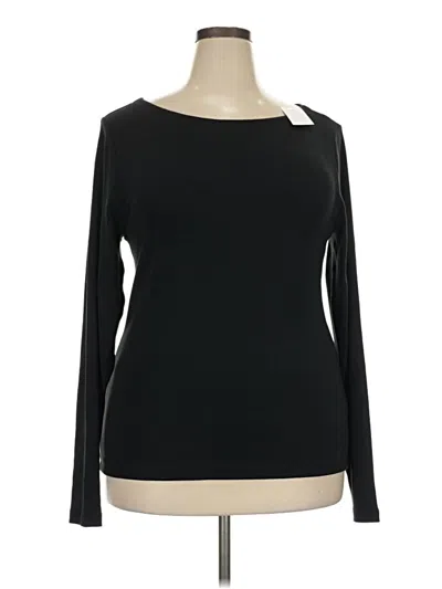 J.crew Factory Store Long Sleeve T-shirt In Black