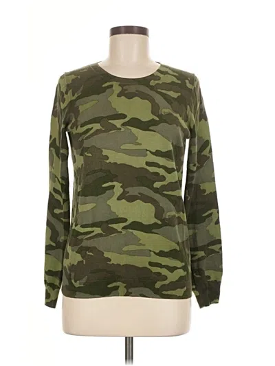 Pre-owned J.crew Factory Store Long Sleeve T-shirt In Green
